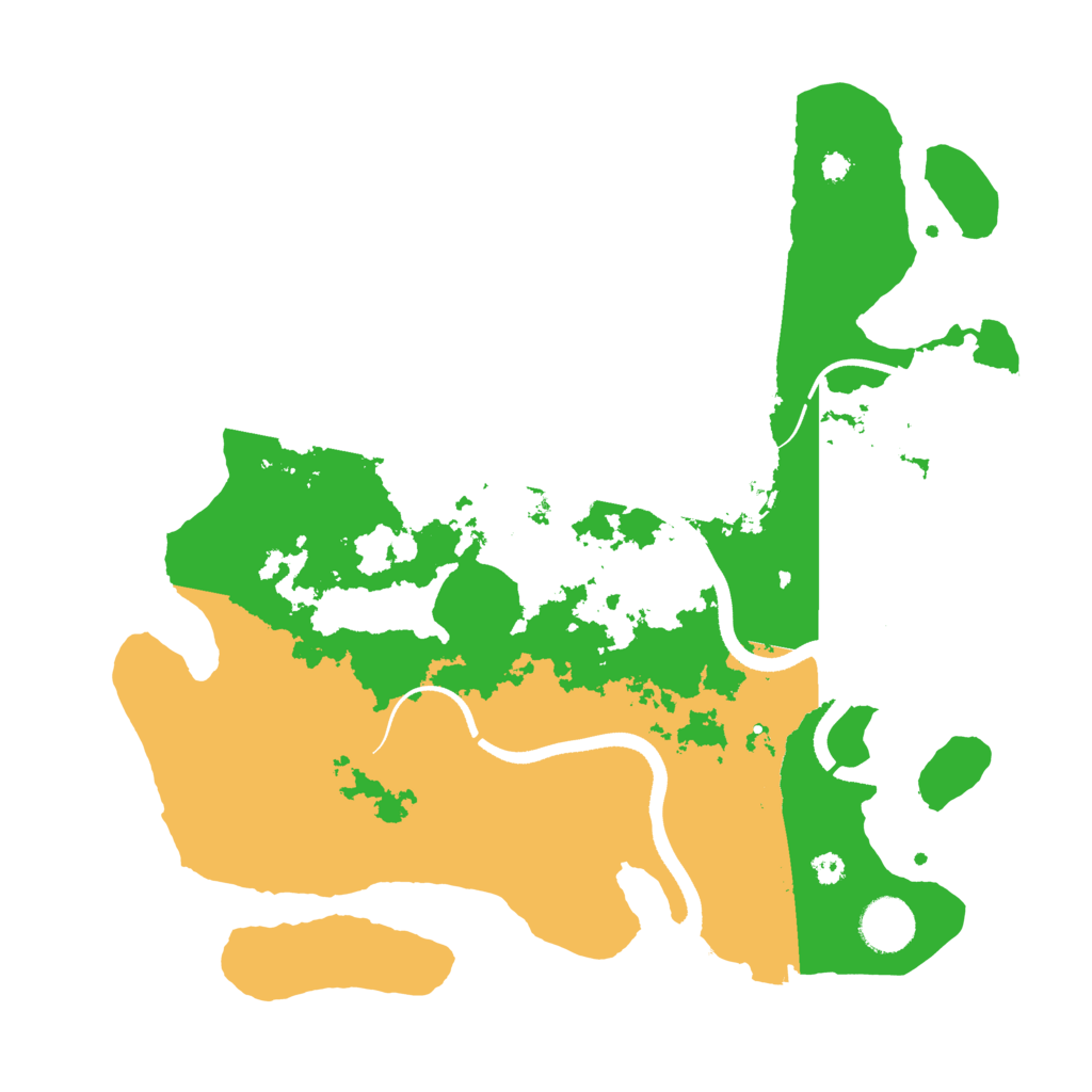 Biome Rust Map: Procedural Map, Size: 3500, Seed: 94607101