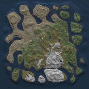 Thumbnail Rust Map: Procedural Map, Size: 4500, Seed: 784759808, 16 Monuments