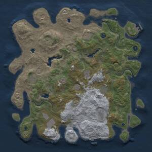 Thumbnail Rust Map: Procedural Map, Size: 4500, Seed: 784759808, 17 Monuments