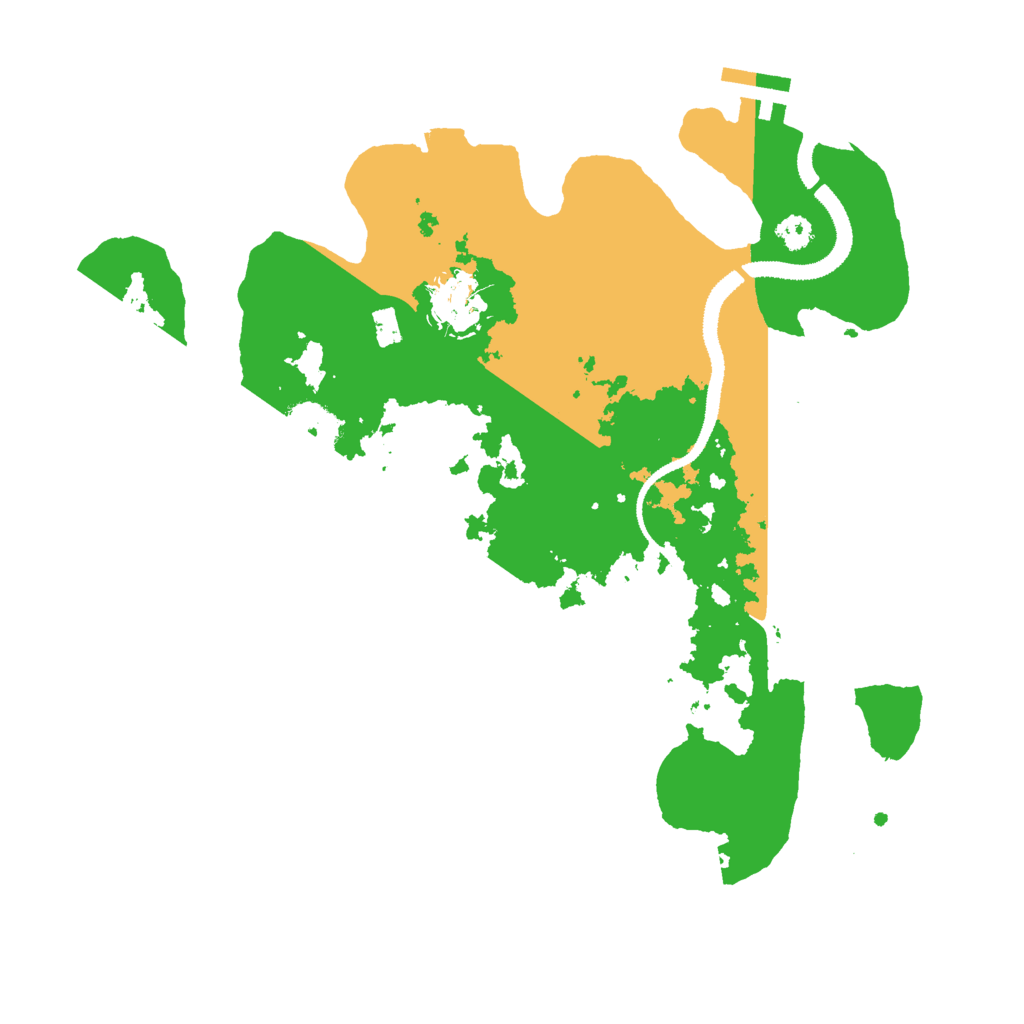 Biome Rust Map: Procedural Map, Size: 3000, Seed: 496311