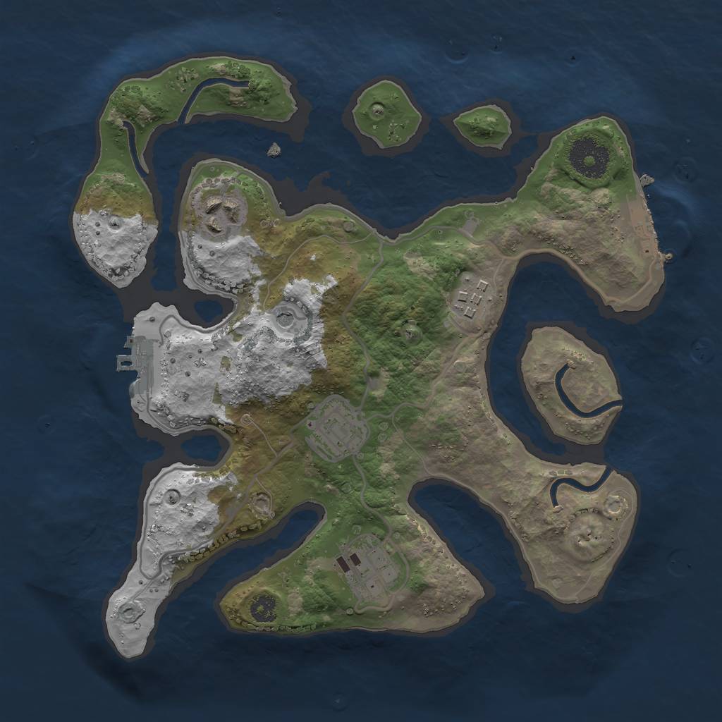 Rust Map: Procedural Map, Size: 2720, Seed: 11272622, 9 Monuments