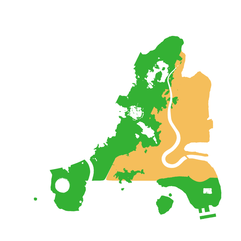 Biome Rust Map: Procedural Map, Size: 3000, Seed: 5326894