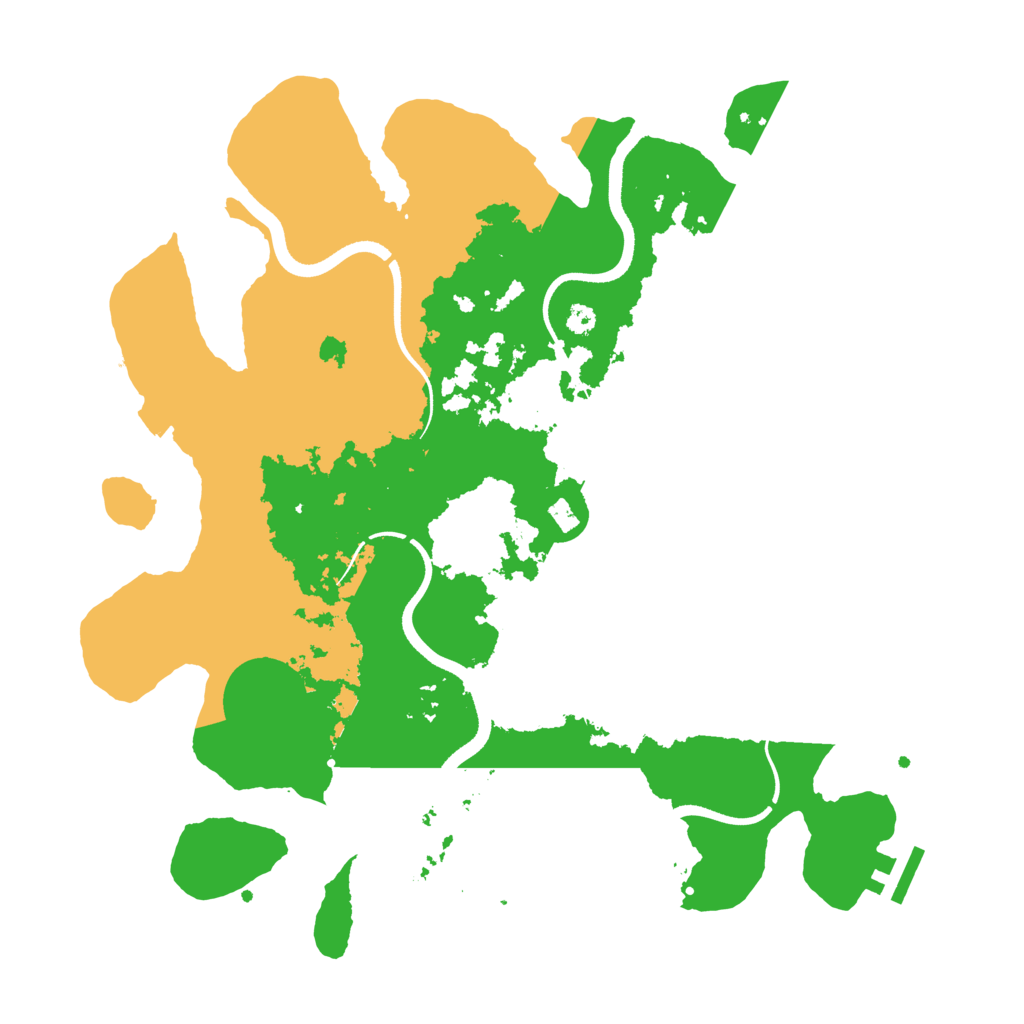 Biome Rust Map: Procedural Map, Size: 3500, Seed: 970800