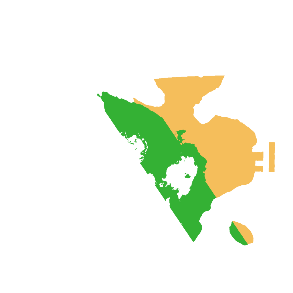 Biome Rust Map: Procedural Map, Size: 2000, Seed: 13826