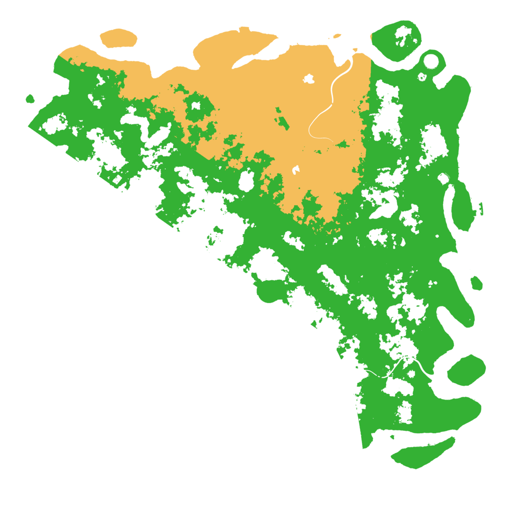 Biome Rust Map: Procedural Map, Size: 6000, Seed: 1036346241