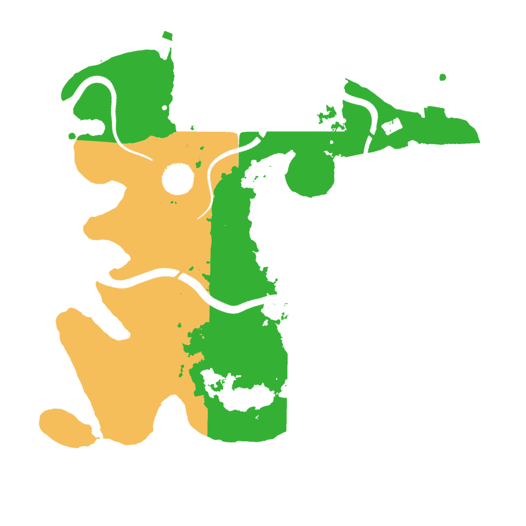 Biome Rust Map: Procedural Map, Size: 3000, Seed: 556537732