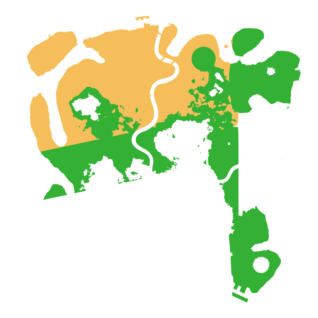 Biome Rust Map: Procedural Map, Size: 3500, Seed: 5676040