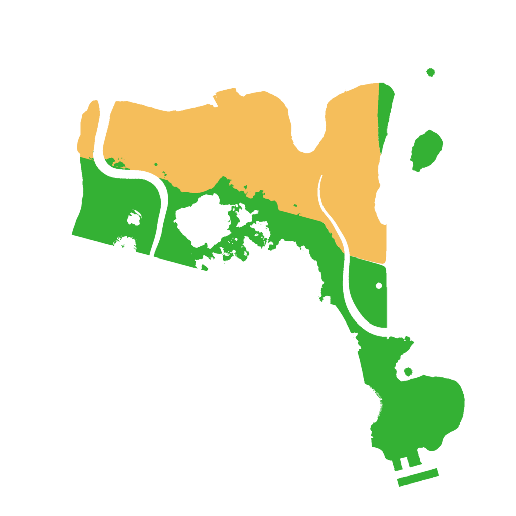 Biome Rust Map: Procedural Map, Size: 2500, Seed: 1879003507