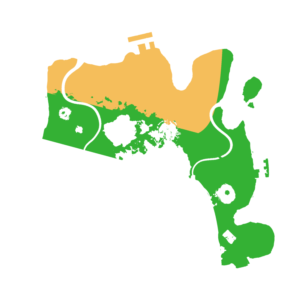 Biome Rust Map: Procedural Map, Size: 2500, Seed: 1879003507