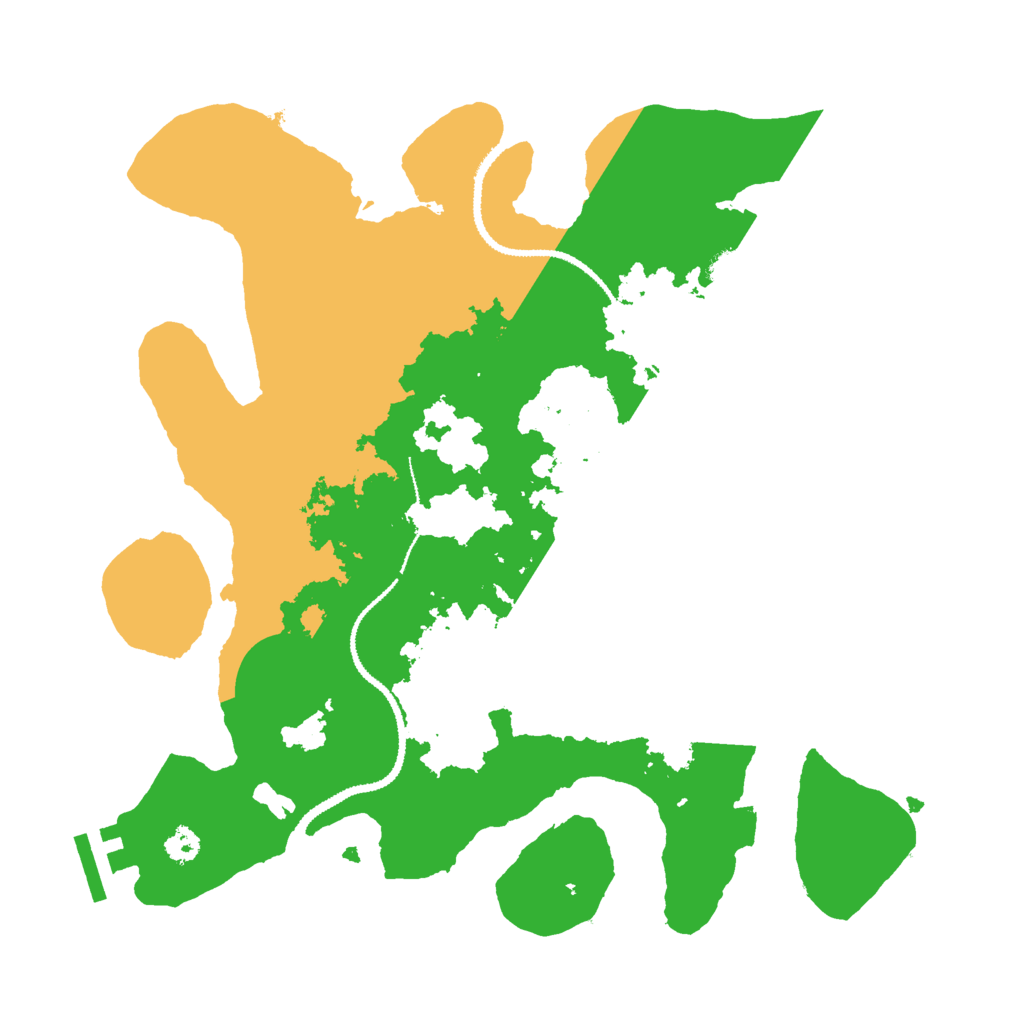 Biome Rust Map: Procedural Map, Size: 3000, Seed: 408504