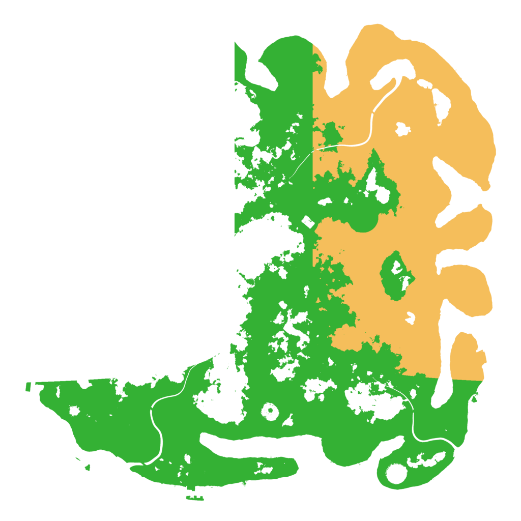 Biome Rust Map: Procedural Map, Size: 4500, Seed: 358