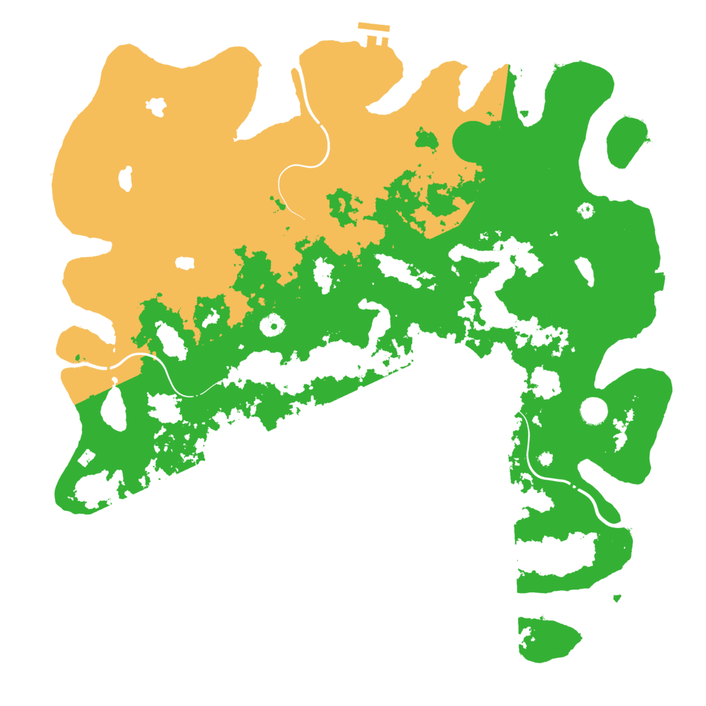 Biome Rust Map: Procedural Map, Size: 4500, Seed: 120