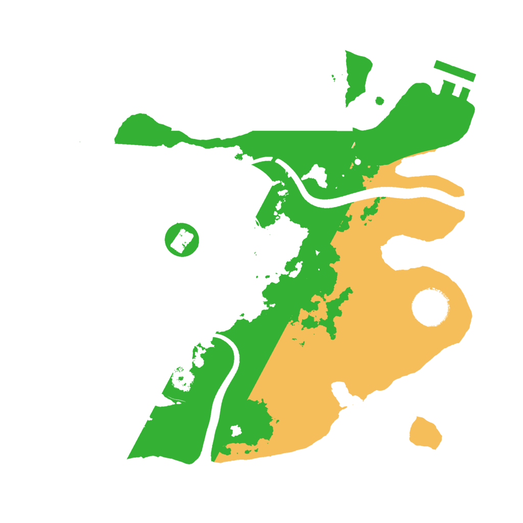Biome Rust Map: Procedural Map, Size: 2500, Seed: 2137536834