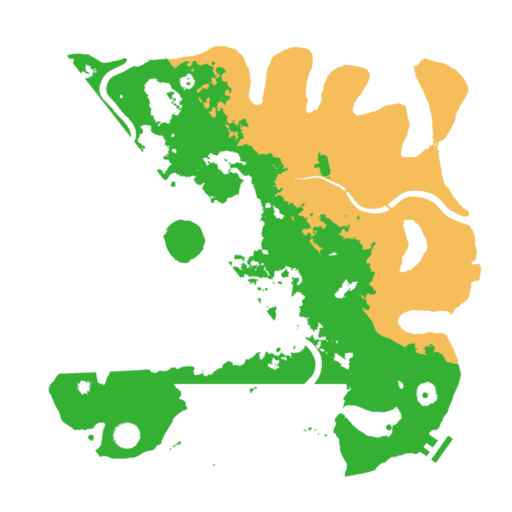 Biome Rust Map: Procedural Map, Size: 3500, Seed: 10308