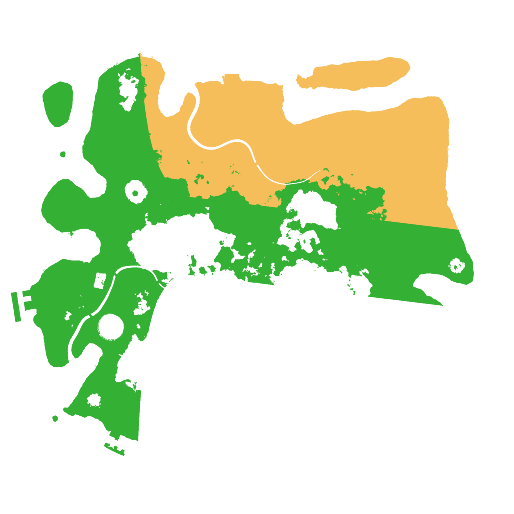 Biome Rust Map: Procedural Map, Size: 3500, Seed: 349978