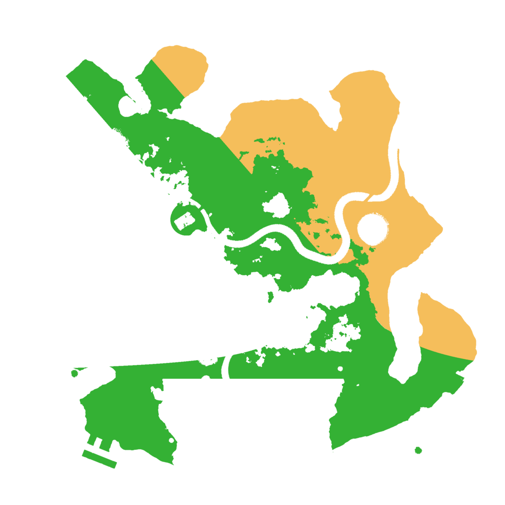 Biome Rust Map: Procedural Map, Size: 2900, Seed: 784521