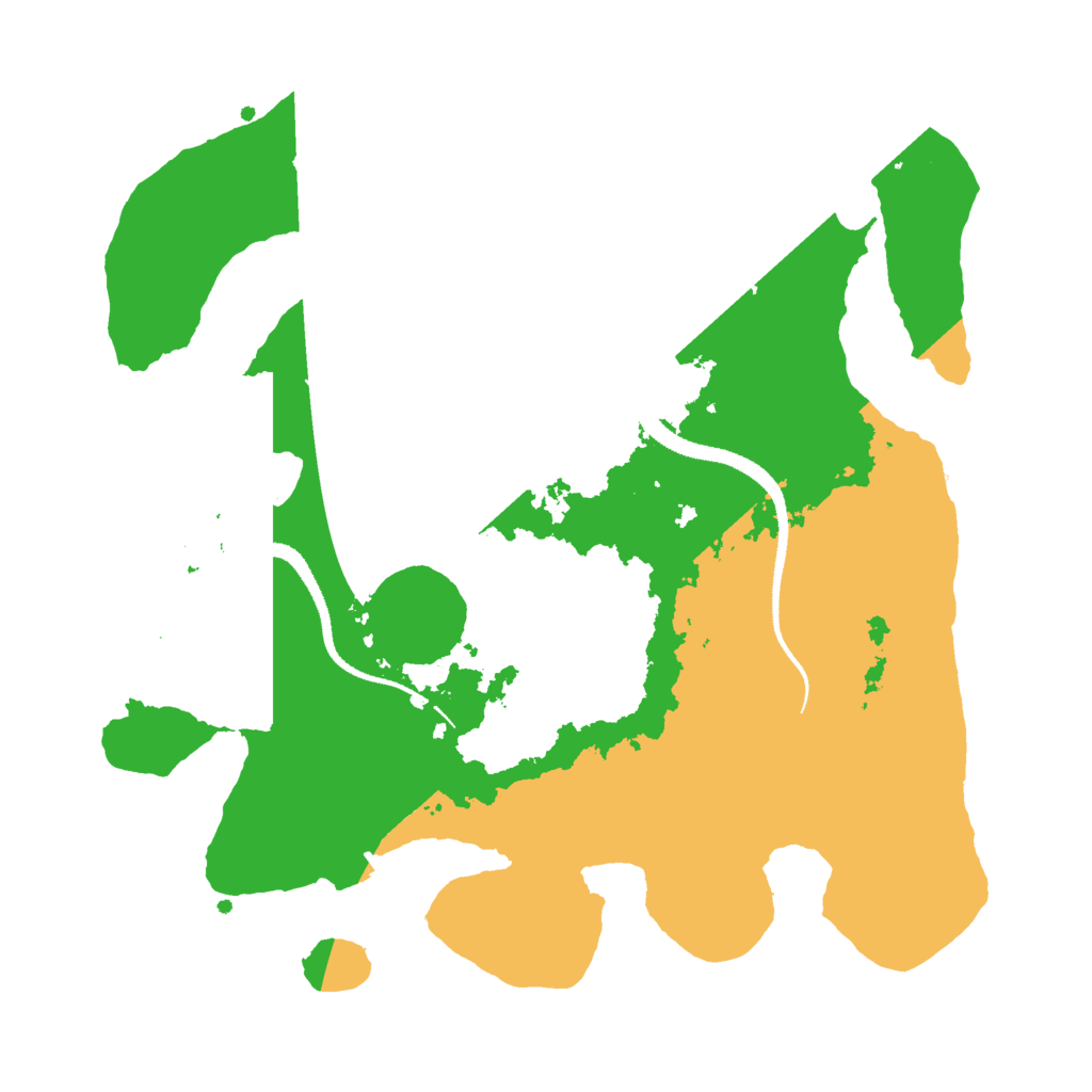 Biome Rust Map: Procedural Map, Size: 3000, Seed: 1592912766