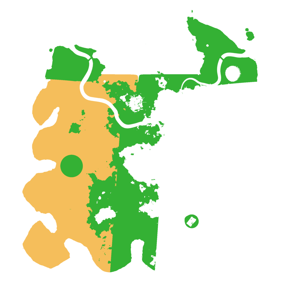 Biome Rust Map: Procedural Map, Size: 3500, Seed: 957841236