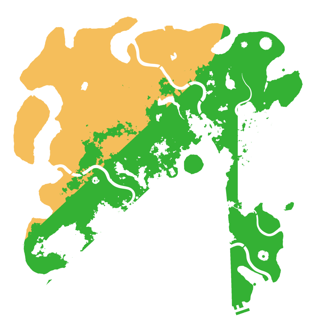 Biome Rust Map: Procedural Map, Size: 4500, Seed: 12398179
