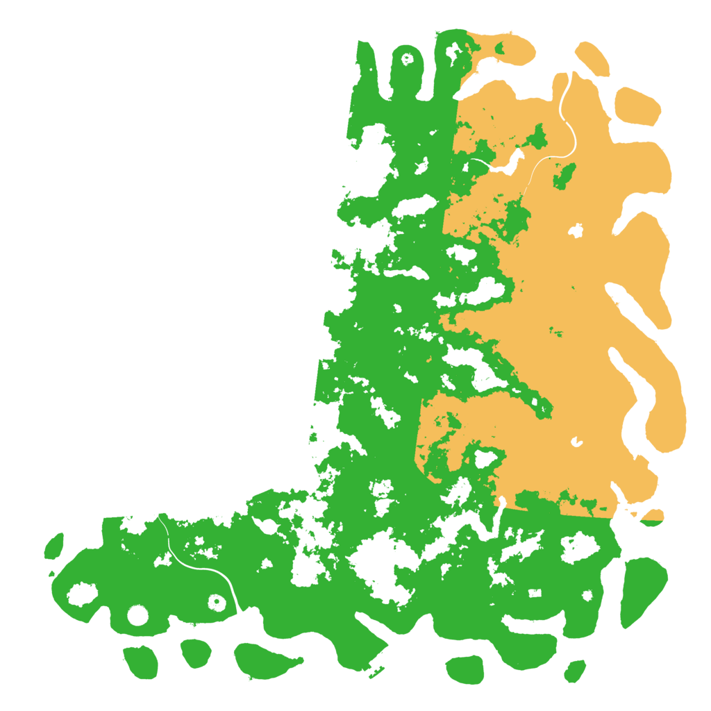 Biome Rust Map: Procedural Map, Size: 6000, Seed: 4081987