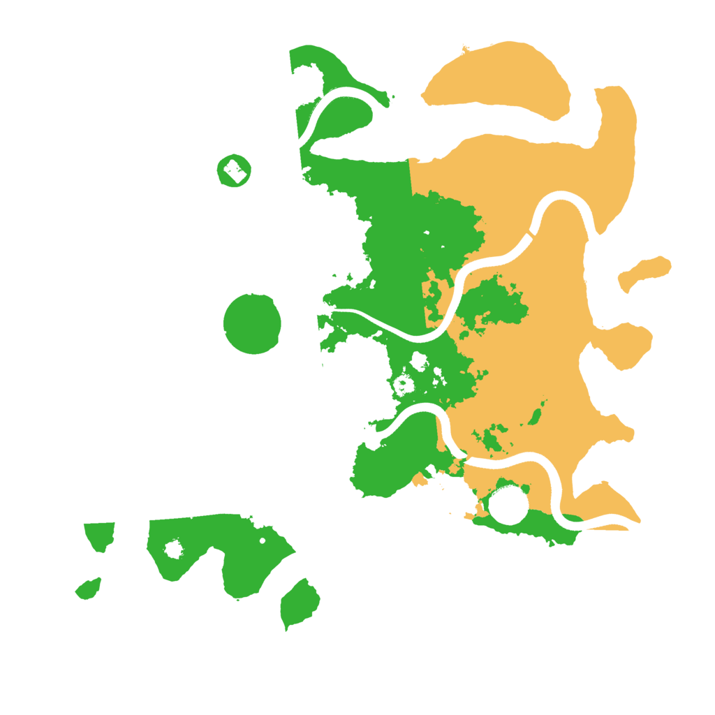 Biome Rust Map: Procedural Map, Size: 3500, Seed: 138429734