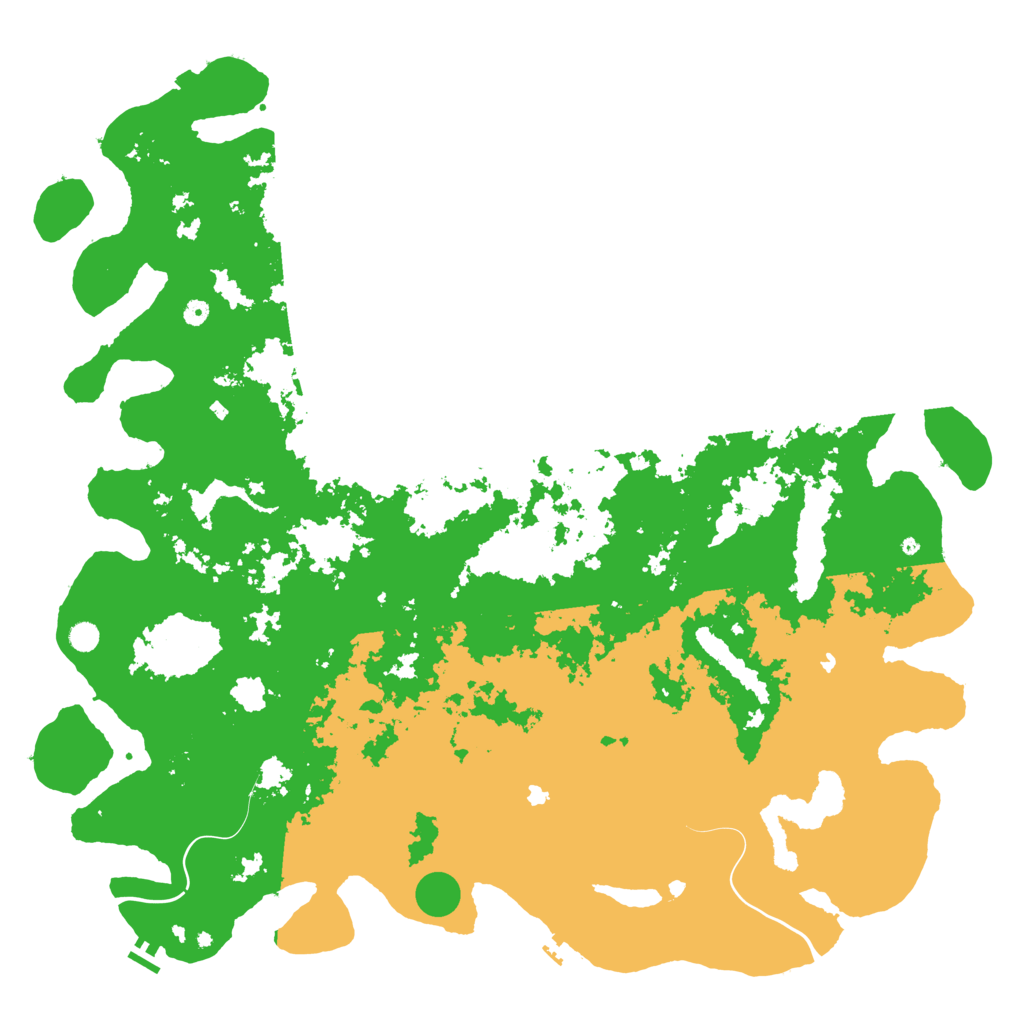 Biome Rust Map: Procedural Map, Size: 6000, Seed: 50471
