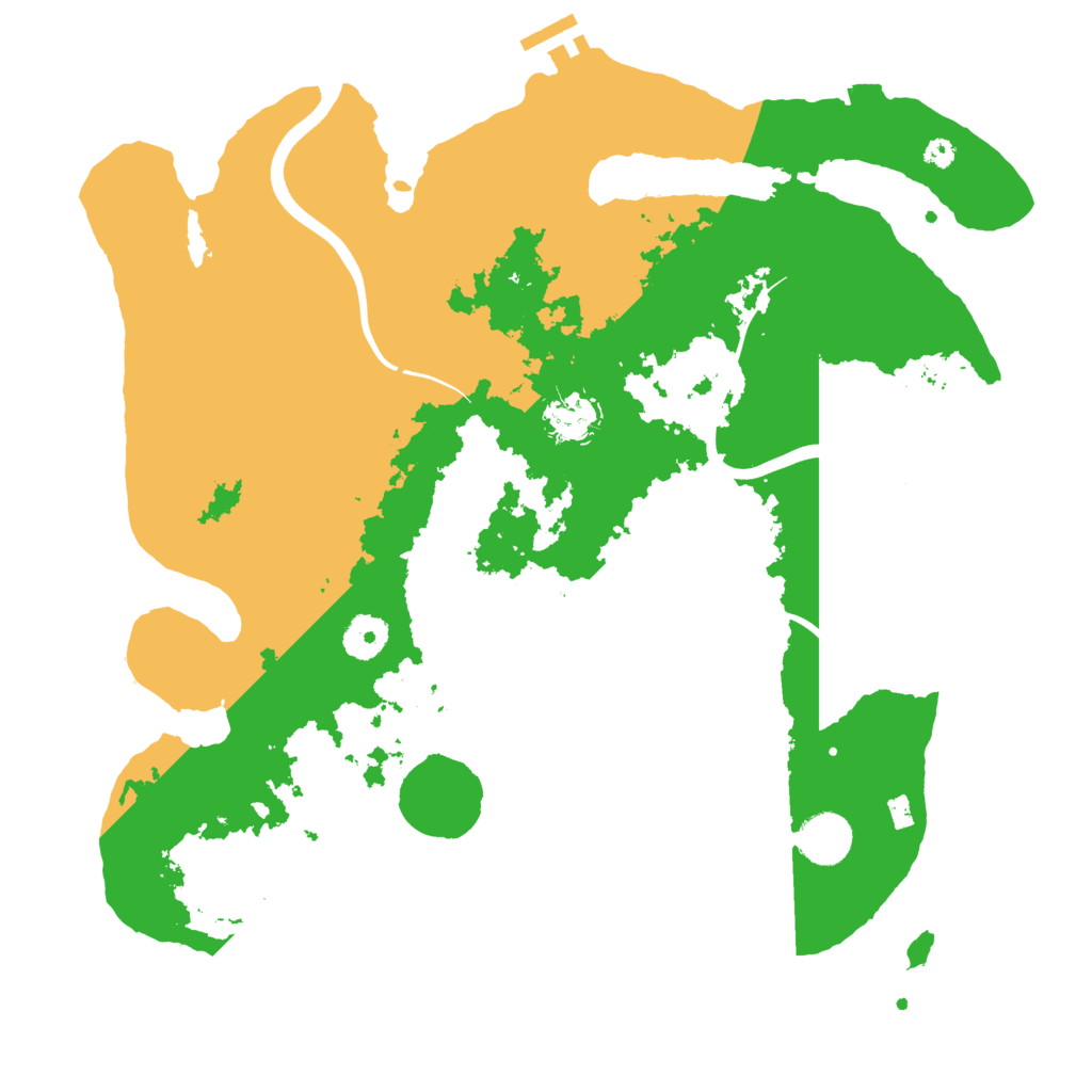 Biome Rust Map: Procedural Map, Size: 3700, Seed: 144323210