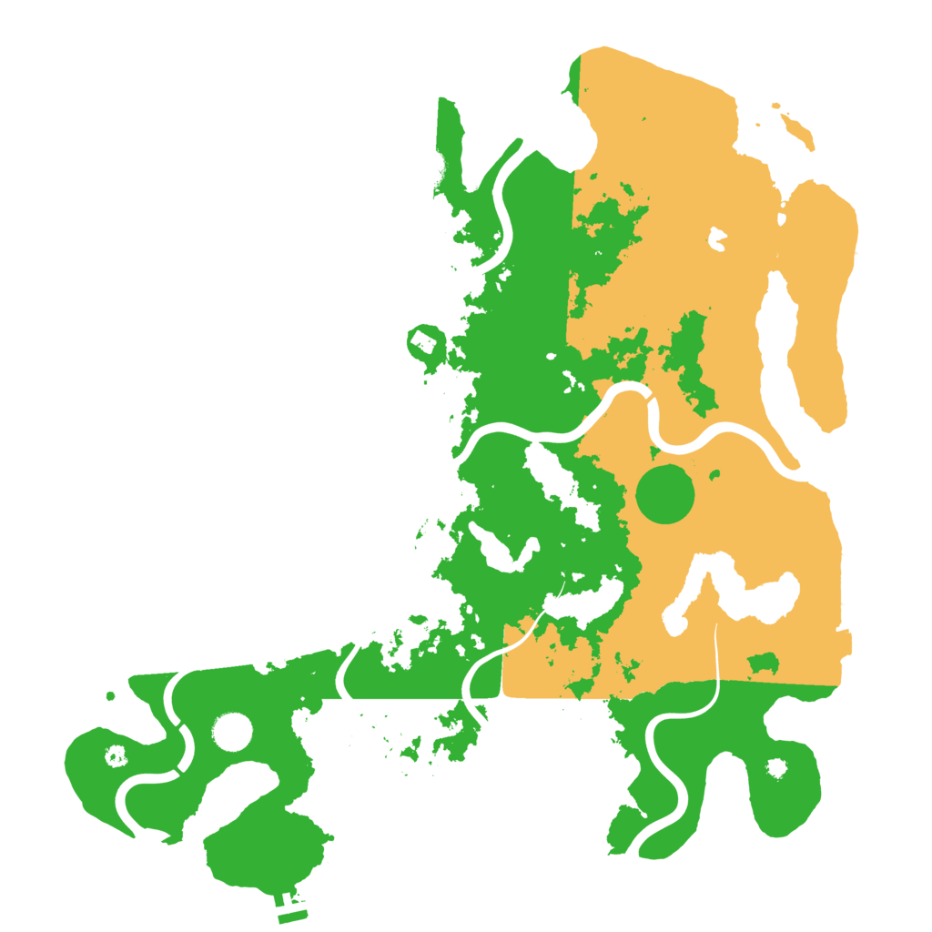 Biome Rust Map: Procedural Map, Size: 4200, Seed: 886841721