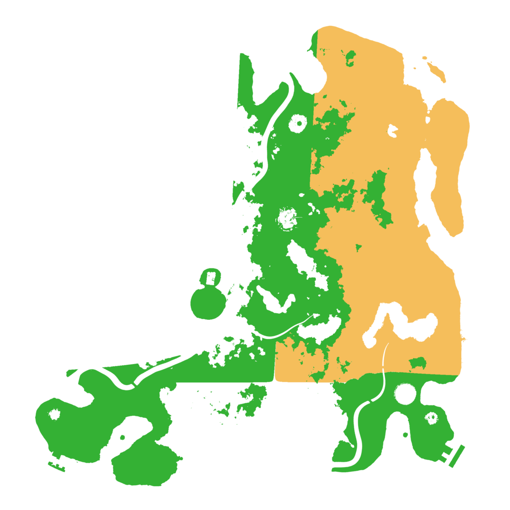Biome Rust Map: Procedural Map, Size: 4200, Seed: 886841721