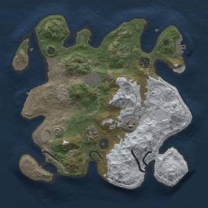 Thumbnail Rust Map: Procedural Map, Size: 3000, Seed: 7123, 14 Monuments