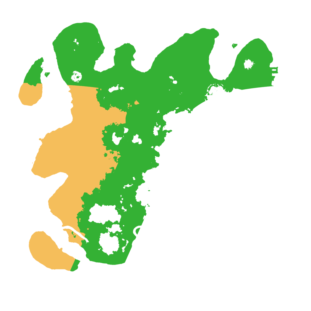 Biome Rust Map: Procedural Map, Size: 3000, Seed: 7123