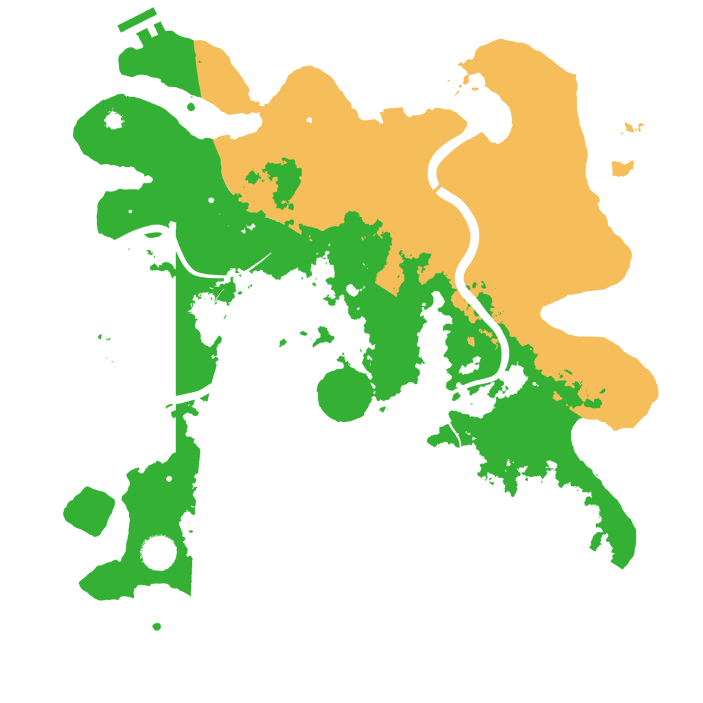 Biome Rust Map: Procedural Map, Size: 3500, Seed: 214748367