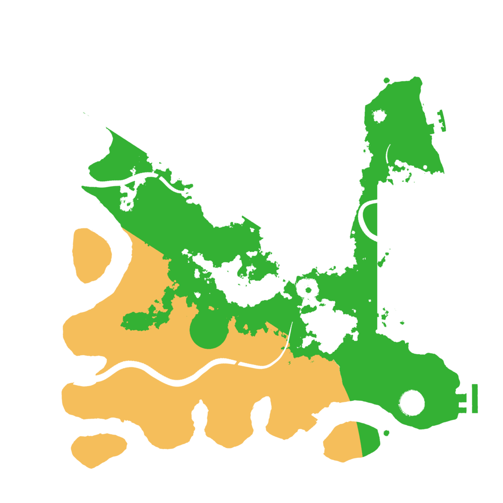 Biome Rust Map: Procedural Map, Size: 3500, Seed: 669425