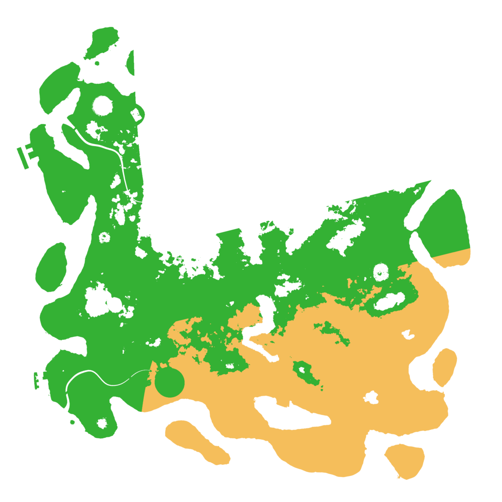 Biome Rust Map: Procedural Map, Size: 4500, Seed: 486234862