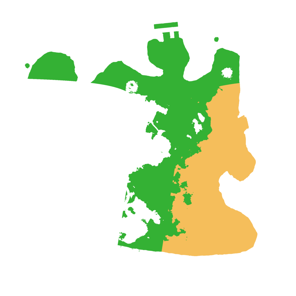 Biome Rust Map: Procedural Map, Size: 2500, Seed: 350071