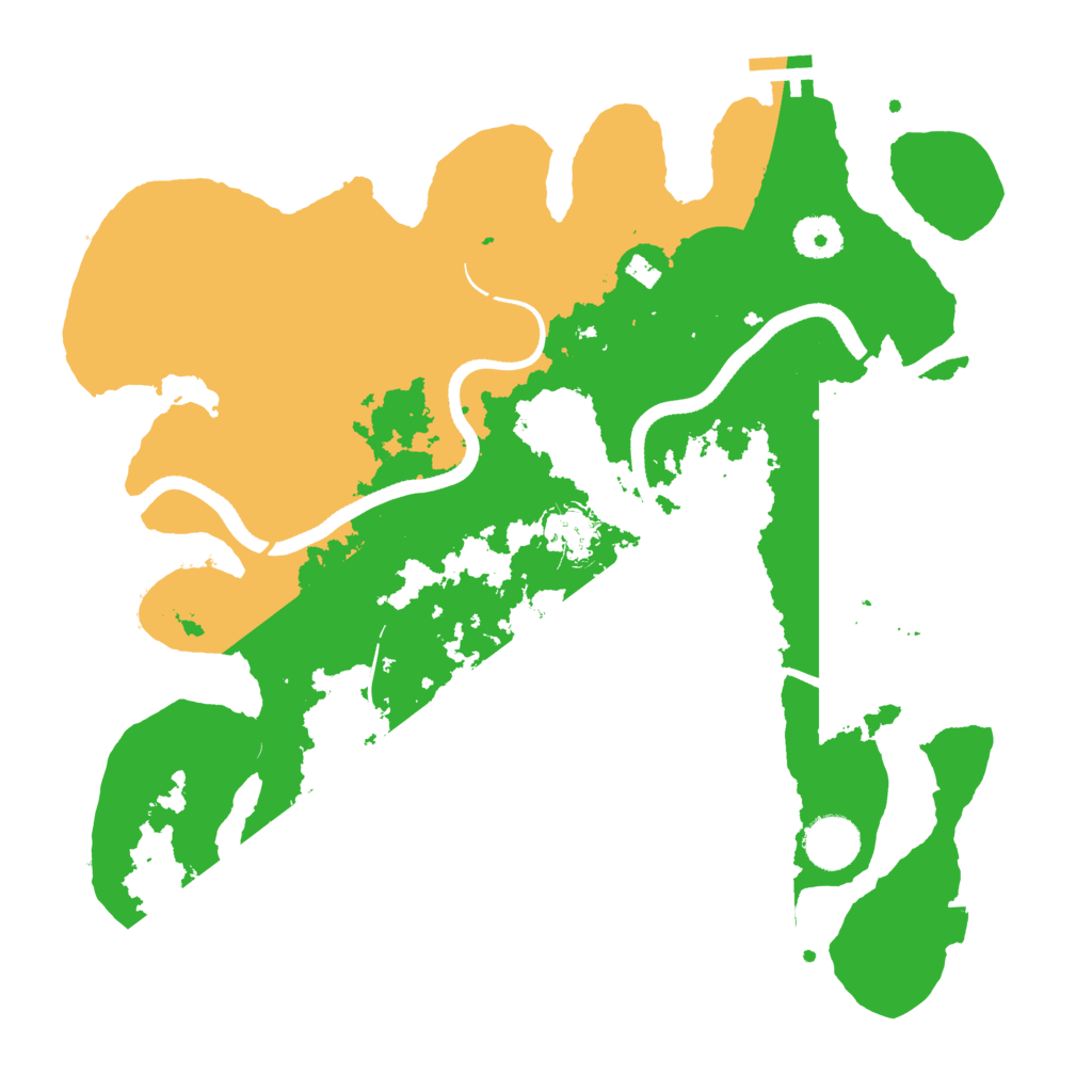 Biome Rust Map: Procedural Map, Size: 3500, Seed: 2423331