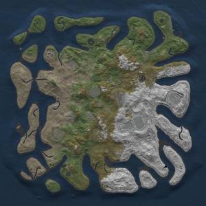 Thumbnail Rust Map: Procedural Map, Size: 4500, Seed: 287, 14 Monuments