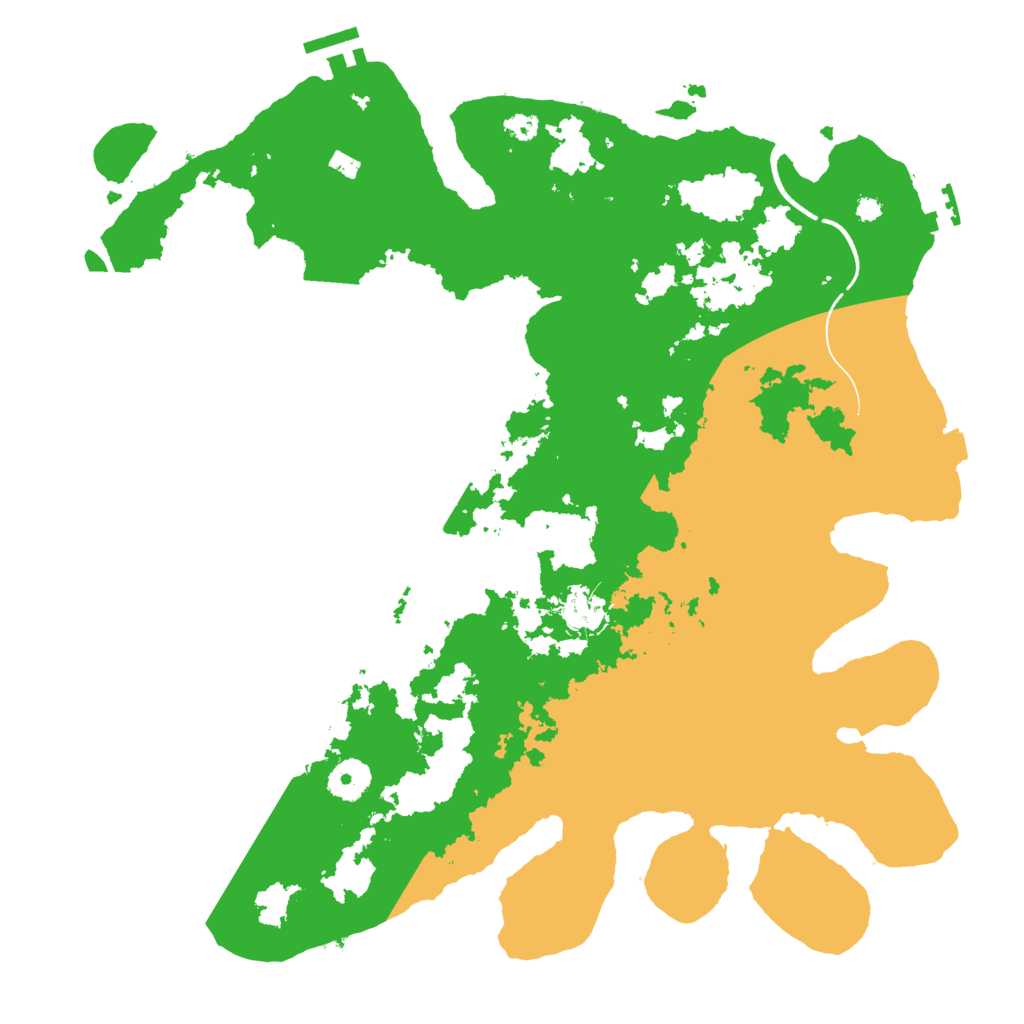 Biome Rust Map: Procedural Map, Size: 3700, Seed: 1056658036