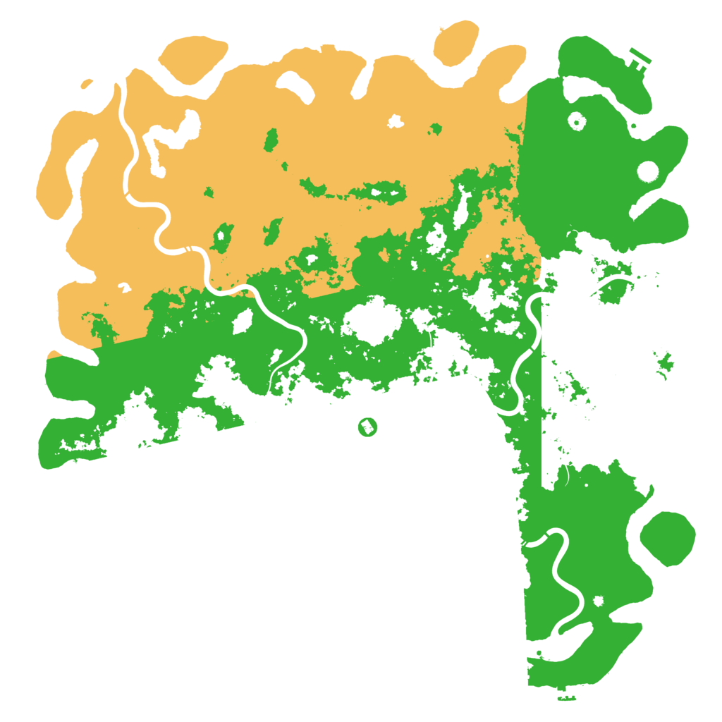 Biome Rust Map: Procedural Map, Size: 6000, Seed: 24542