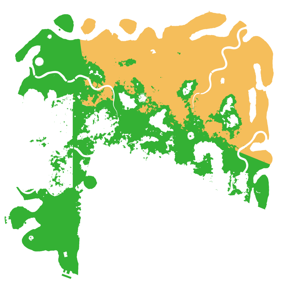 Biome Rust Map: Procedural Map, Size: 6000, Seed: 999