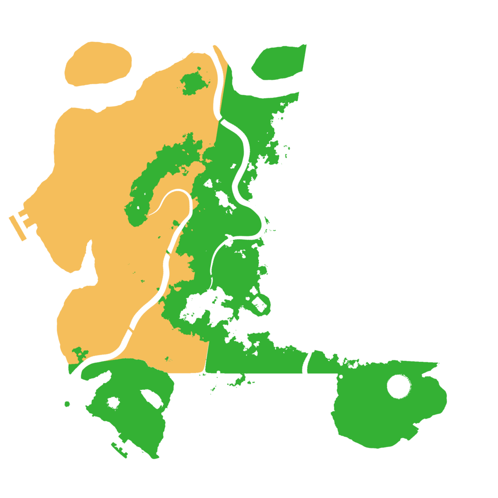 Biome Rust Map: Procedural Map, Size: 3700, Seed: 498661917