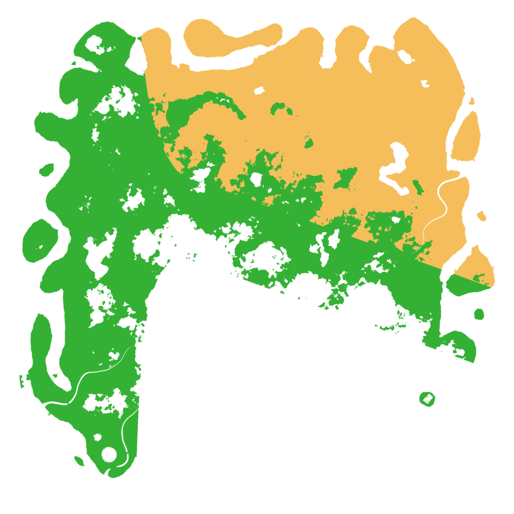 Biome Rust Map: Procedural Map, Size: 6000, Seed: 51586060