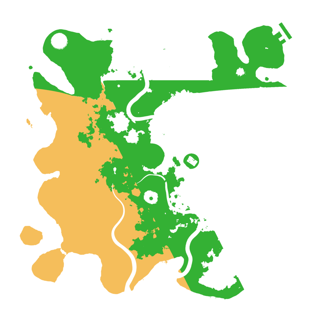 Biome Rust Map: Procedural Map, Size: 3500, Seed: 7225