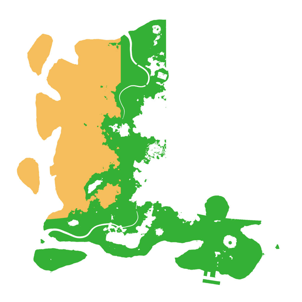 Biome Rust Map: Procedural Map, Size: 3500, Seed: 162987361