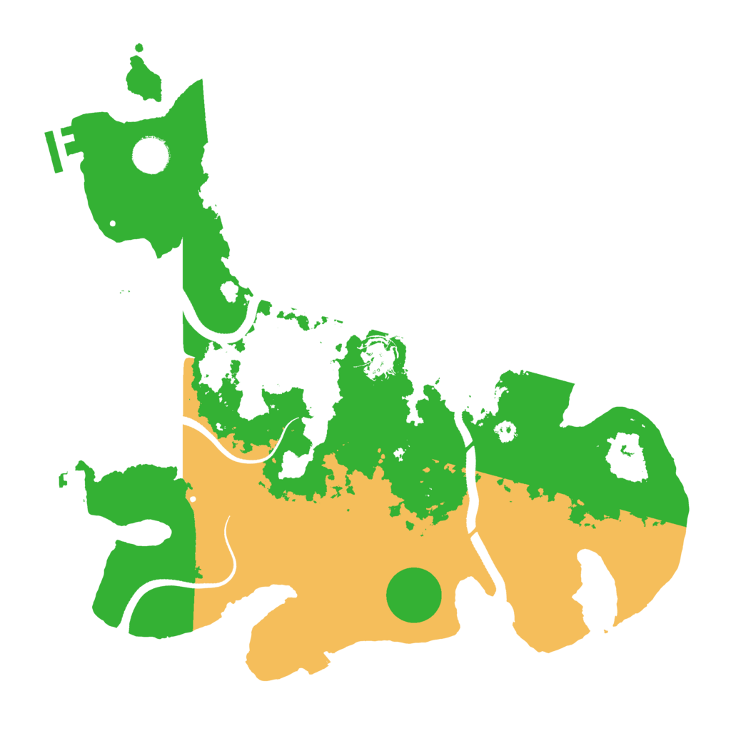 Biome Rust Map: Procedural Map, Size: 3500, Seed: 713420