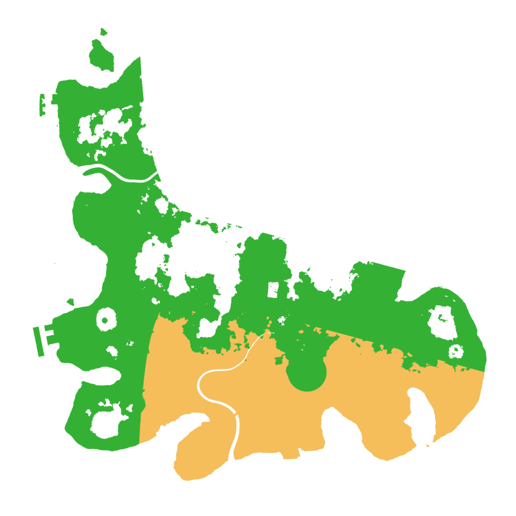 Biome Rust Map: Procedural Map, Size: 3500, Seed: 713420