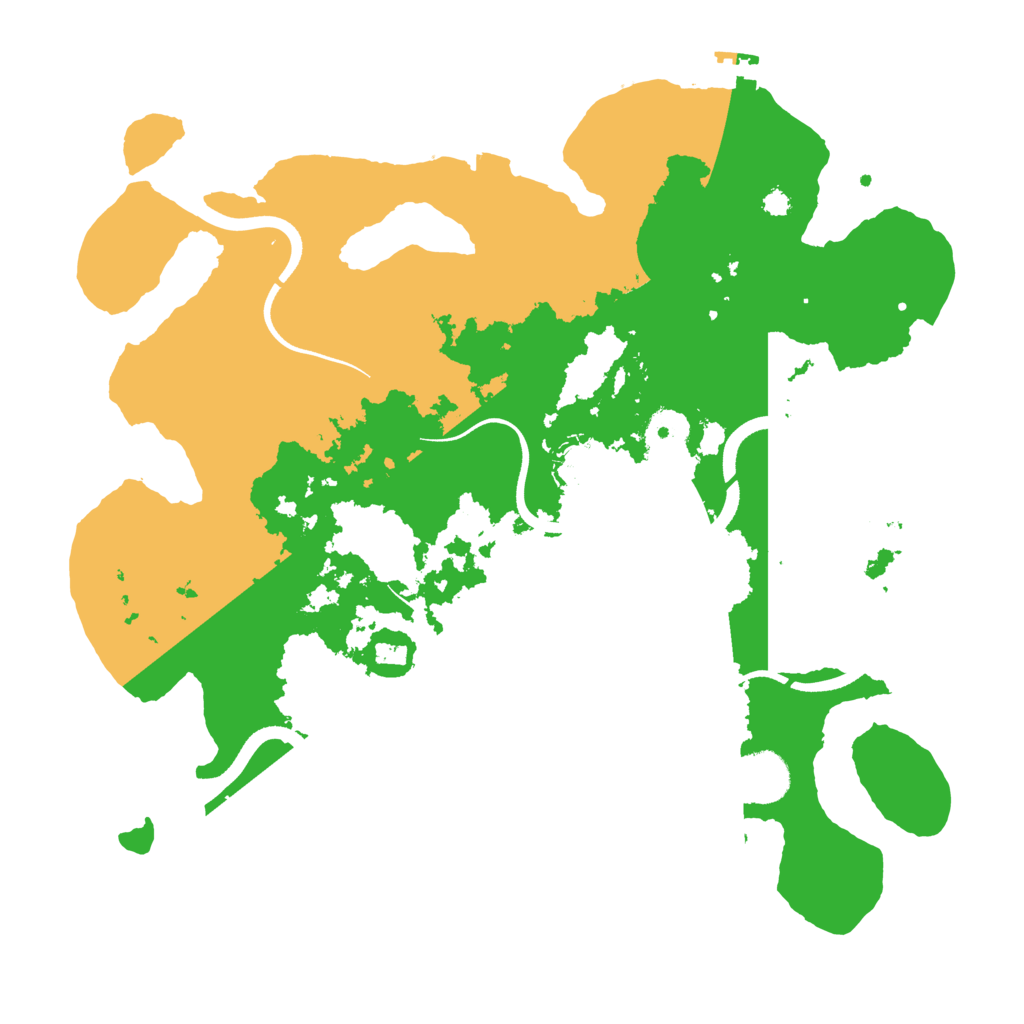 Biome Rust Map: Procedural Map, Size: 3500, Seed: 9675