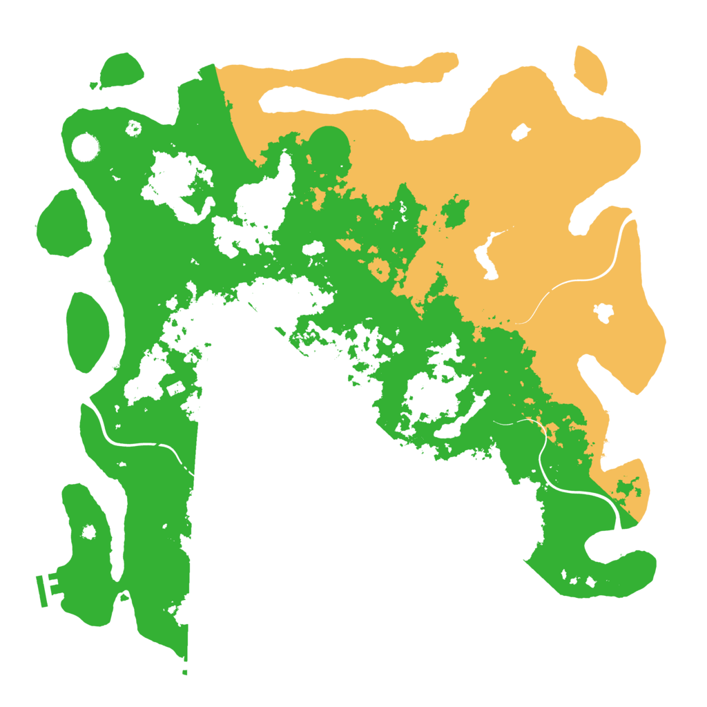 Biome Rust Map: Procedural Map, Size: 4500, Seed: 1040