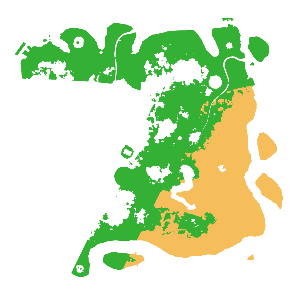 Biome Rust Map: Procedural Map, Size: 4000, Seed: 25000