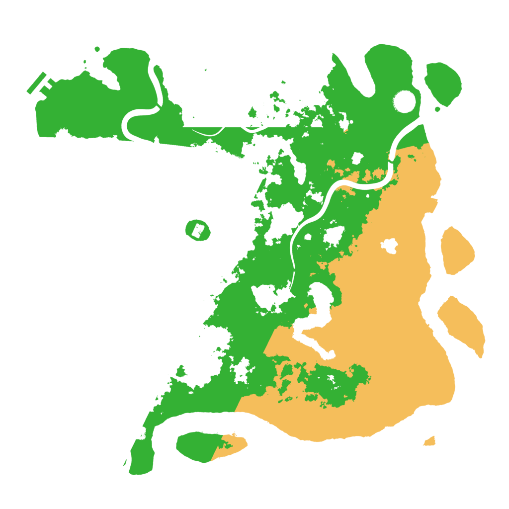 Biome Rust Map: Procedural Map, Size: 4000, Seed: 25000